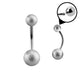 Frosted Steel - 14g - Navel Barbell