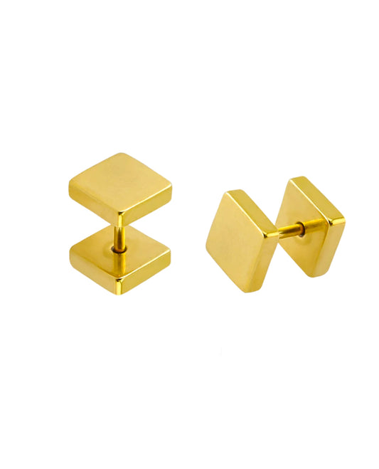 Square - Gold - 16g - Fake Plug