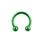 Green - 16g - Horseshoe Ring