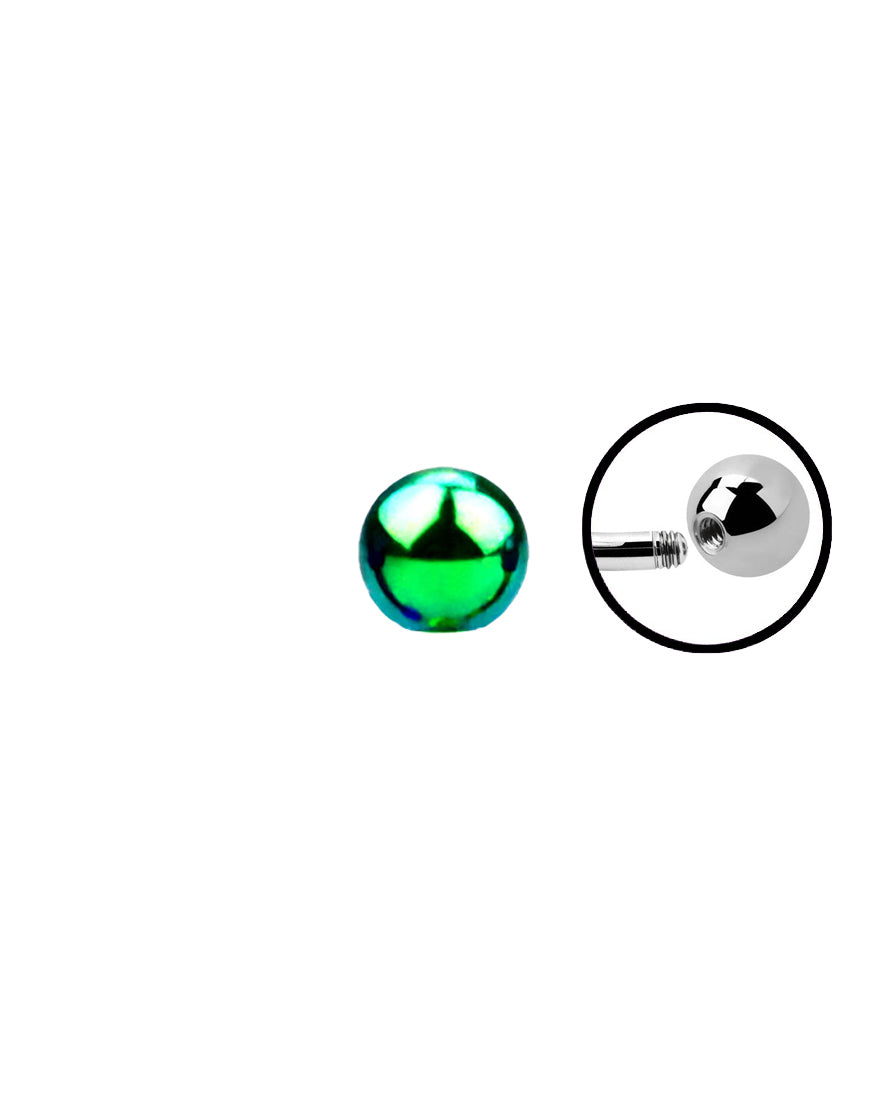 14g - Green - Ball End