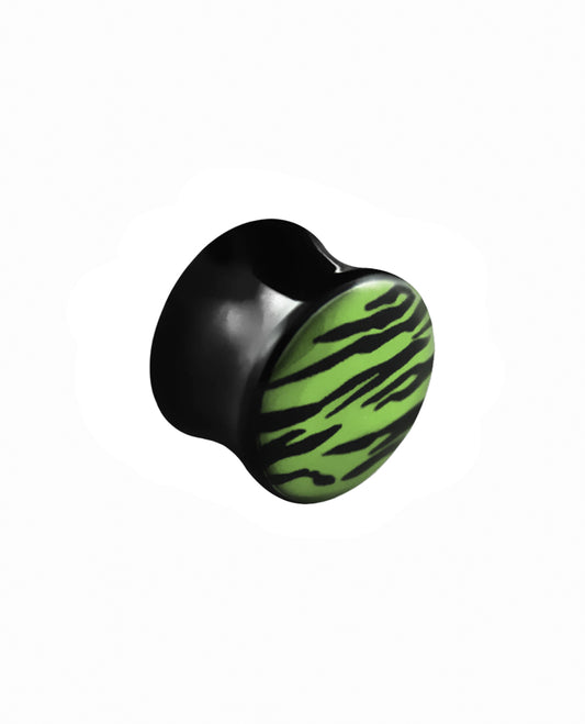 Green Zebra - Acrylic Plug