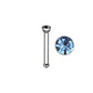 Light Blue Gem - 18g - Nose Bone