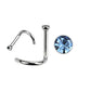 Light Blue Gem - 18g - Nose Twist