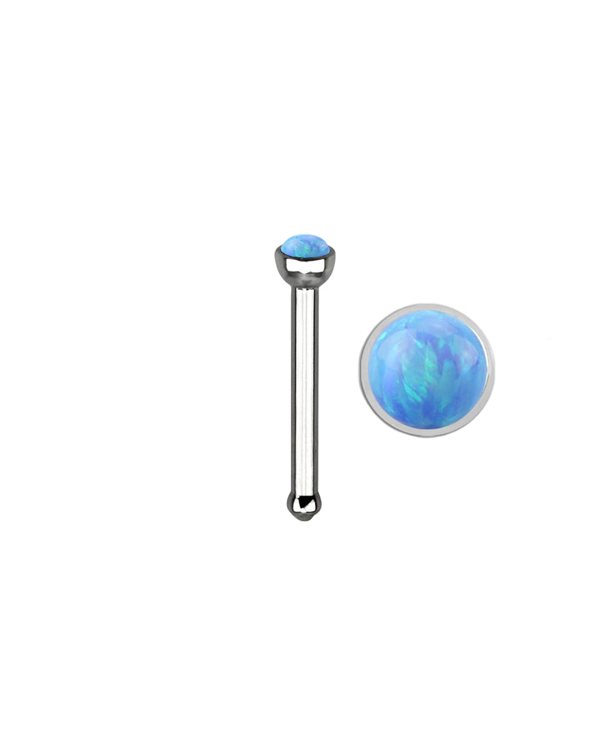 Light Blue Opal - 18g - Nose Bone