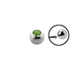 16g - Light Green - Gem Ball End