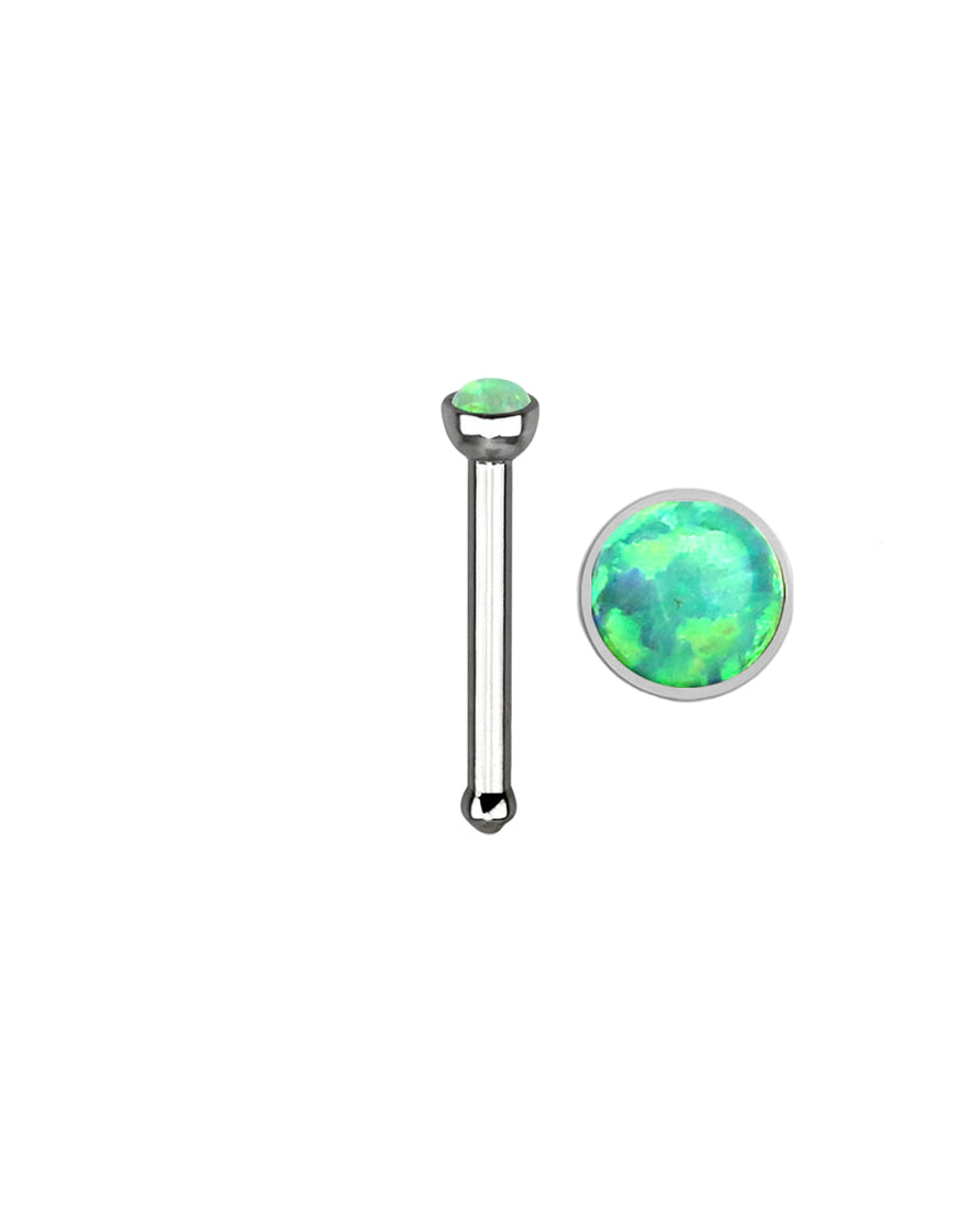 Light Green Opal - 18g - Nose Bone