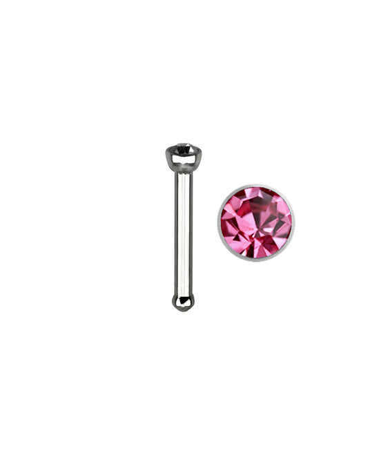 Light Pink Gem - 18g - Nose Bone