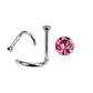 Light Pink Gem - 20g - Nose Twist
