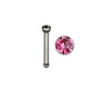 Light Pink Gem/Titanium - 18g - Nose Bone