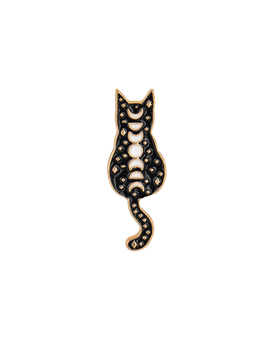 Moon Phase Cat - Pin