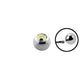 14g - Multi Clear - Gem Ball End