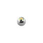 14g - Multi Clear - Gem Ball End