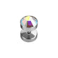 Multi Clear Gem - 8mm Steel - 16g - Fake Plug