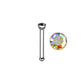 Multi Clear Gem - 20g - Nose Bone