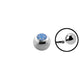 16g - Opal Blue - Gem Ball End
