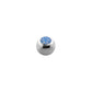 14g - Opal Blue - Gem Ball End