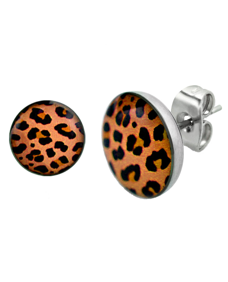 Orange Leopard - Round