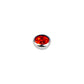16g - Orange/Red - 3mm Gem - Half Ball End