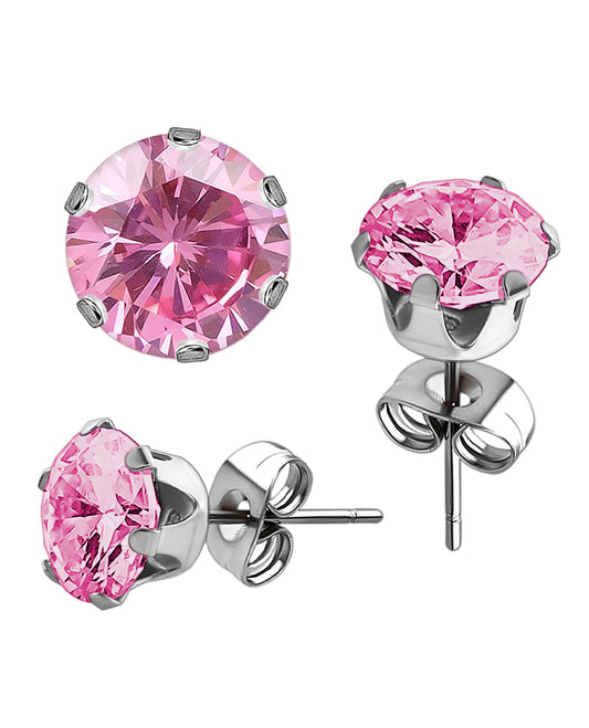 Pink - Round Gem - 3mm-6mm