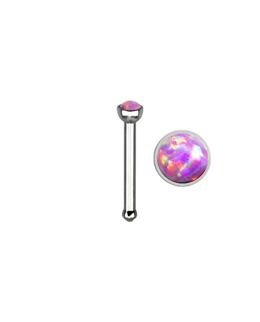 Pink Opal - 18g - Nose Bone