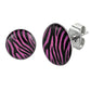 Pink Zebra - Round