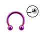 Pinky/Purple - 16g - Horseshoe Ring