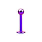 Pinky/Purple - 16g - Flat Back