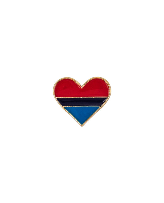 Coloured Heart - Pin