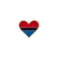Coloured Heart - Pin