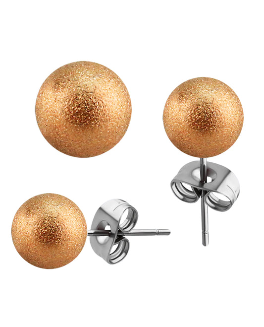 Frosted Rose Gold - Ball - 3mm-5mm