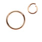 Rose Gold - 16g - Hinge Ring
