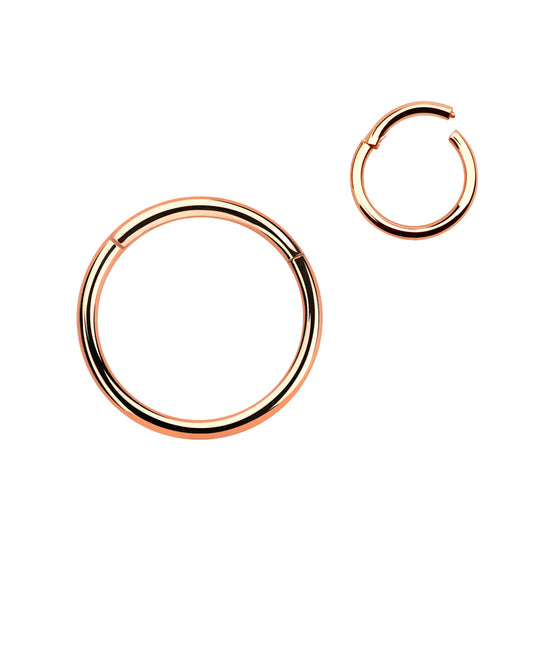 Rose Gold - 16g - Hinge Ring