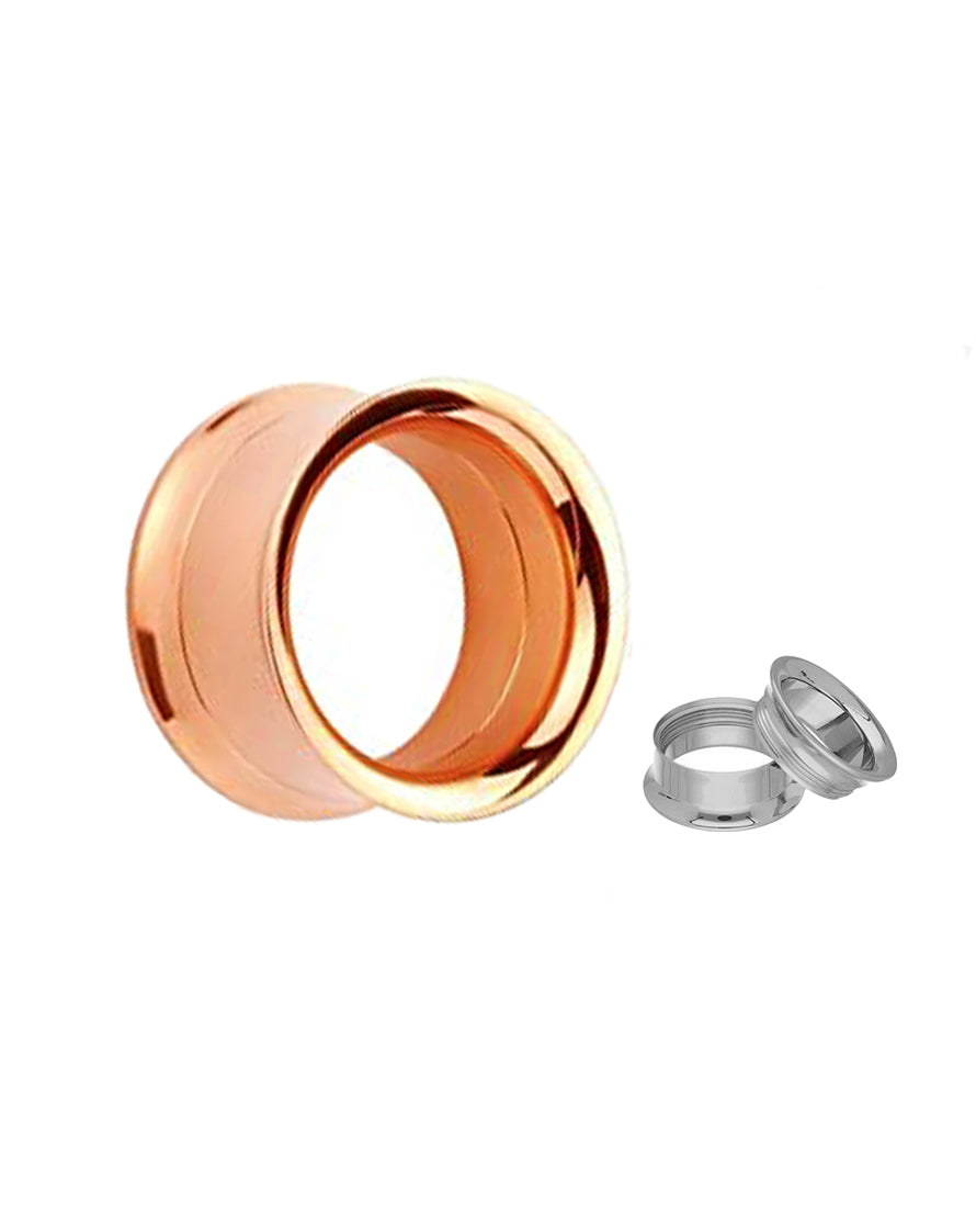 Rose Gold - Threaded - Tunnel