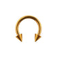 Rose Gold Spike - 16g - Horseshoe Ring