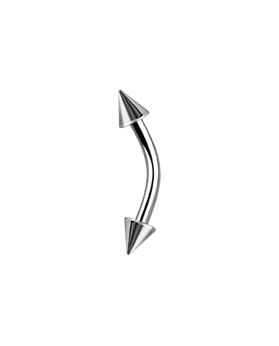 Spike - Curved - Steel - 16g - Barbell