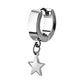 Star - Dangly - 16g - Steel - 4mm Huggie