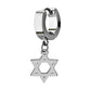 Star Of David - Dangly - 16g - Steel - 4mm Huggie