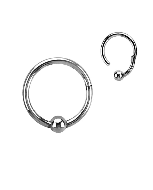 Steel - 16g - Ball Hinge Ring