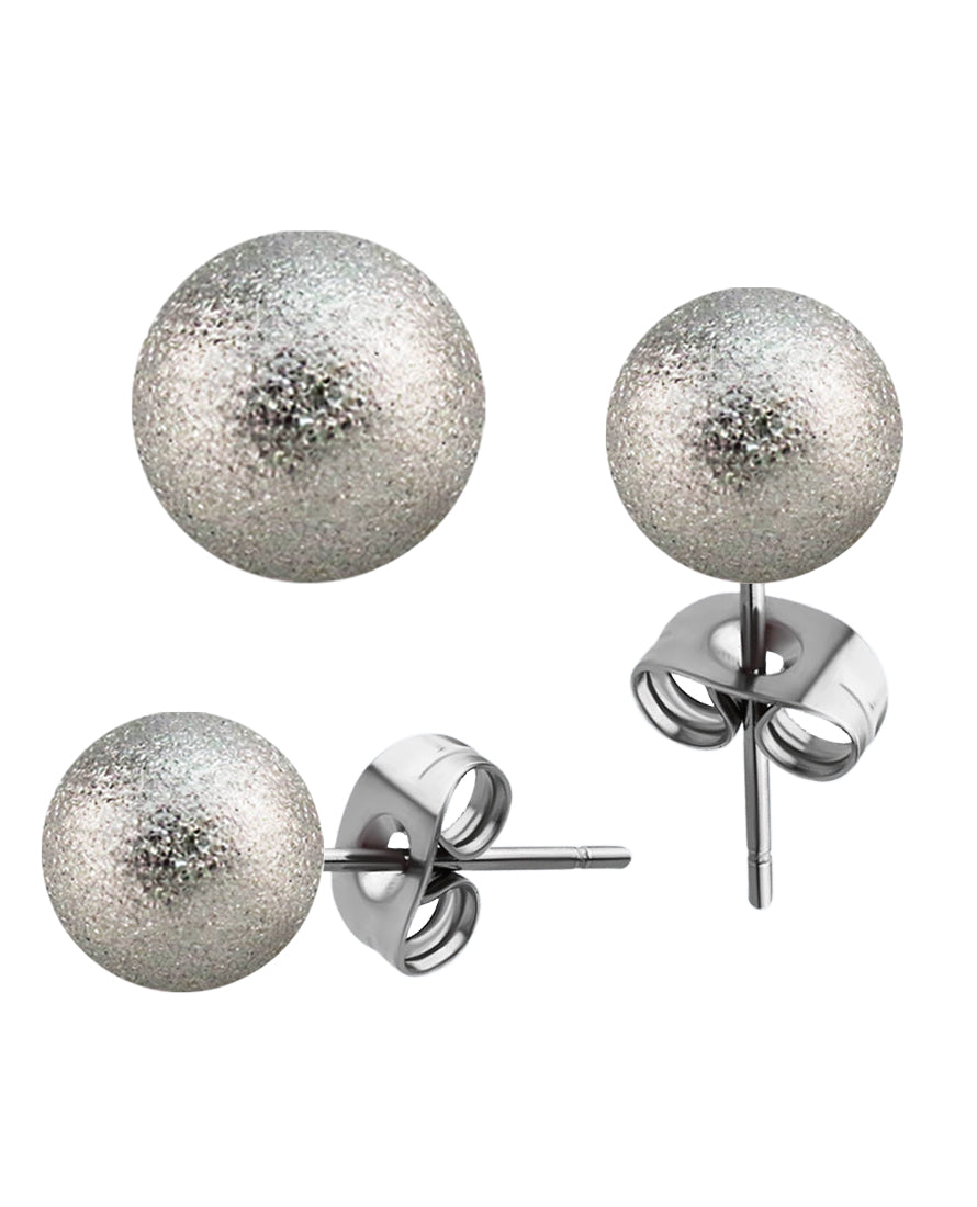 Frosted Steel - Ball - 3mm-8mm