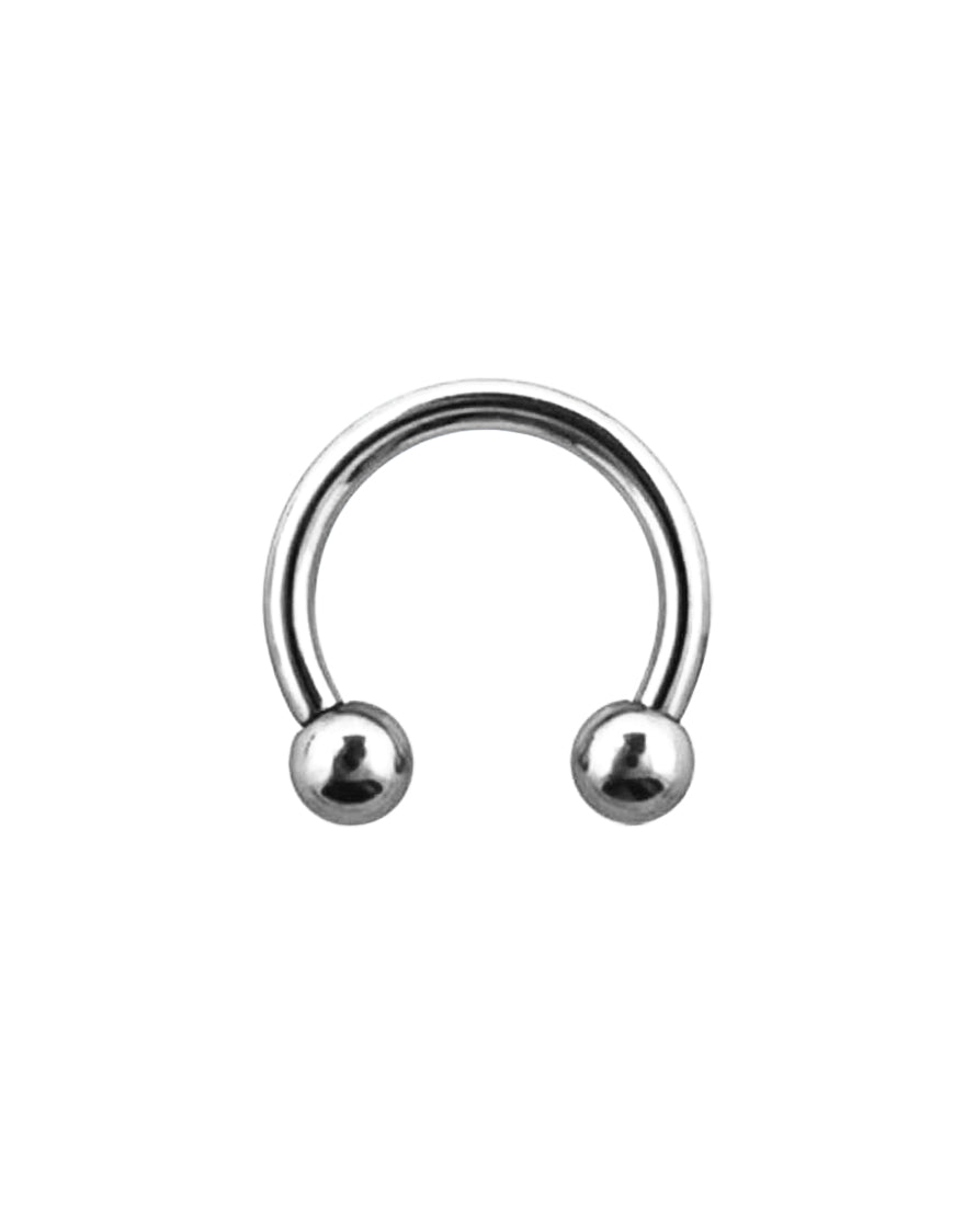 Steel - 16g - Horseshoe Ring