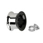 Steel / Black - Threaded - Tunnel