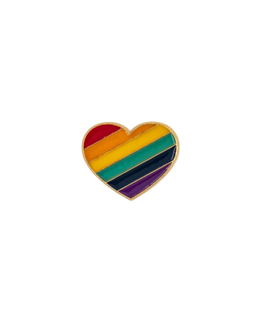 Stripey Heart - Pin