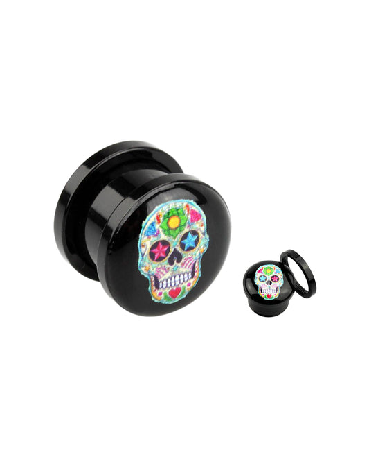 Sugar Skull - Acrylic Plug