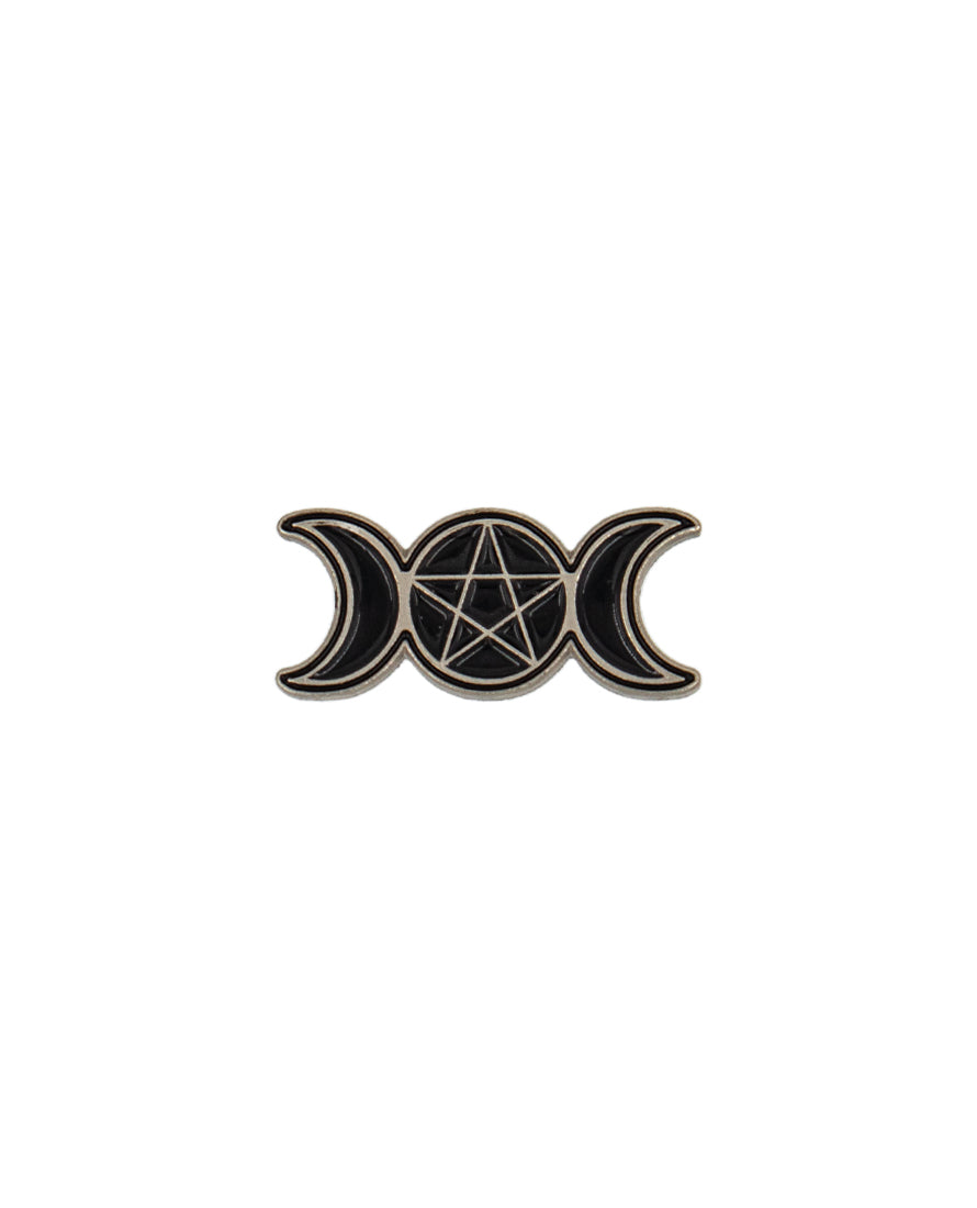 Triple Moon Pentagram - Pin