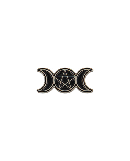 Triple Moon Pentagram - Pin
