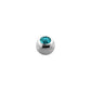 14g - Turquoise - Gem Ball End