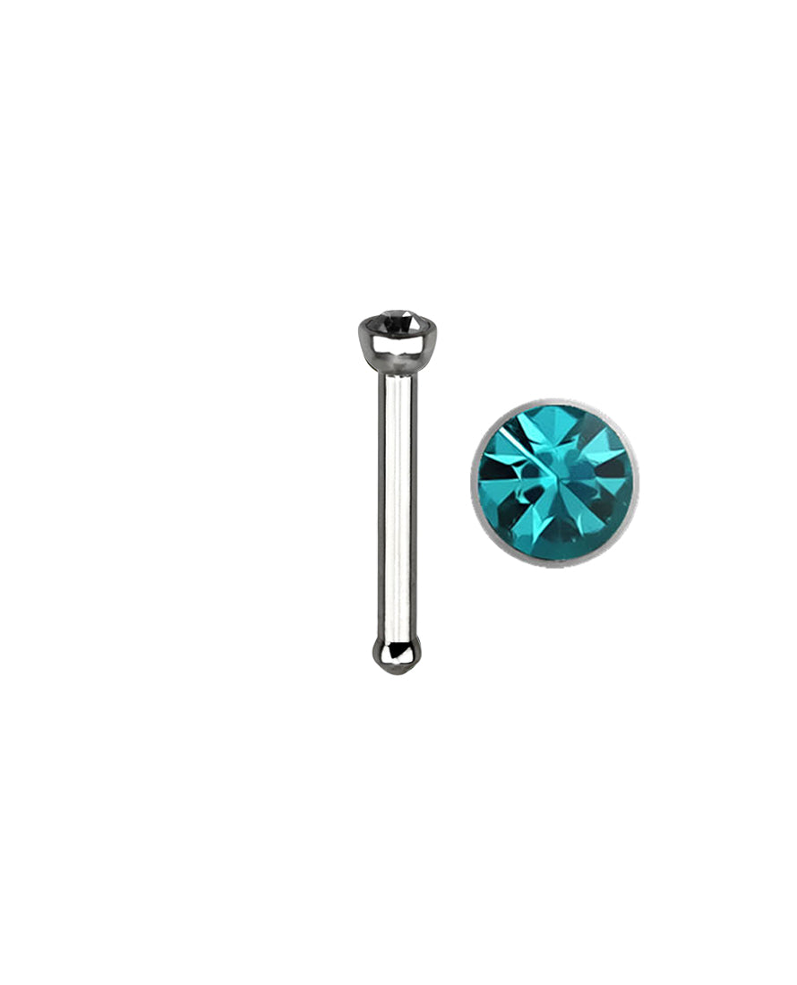 Turquoise Gem - 18g - Nose Bone