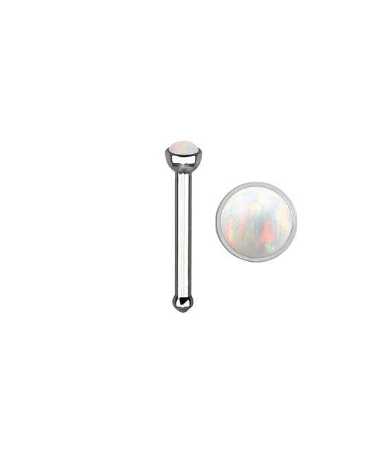 White Opal - 18g - Nose Bone