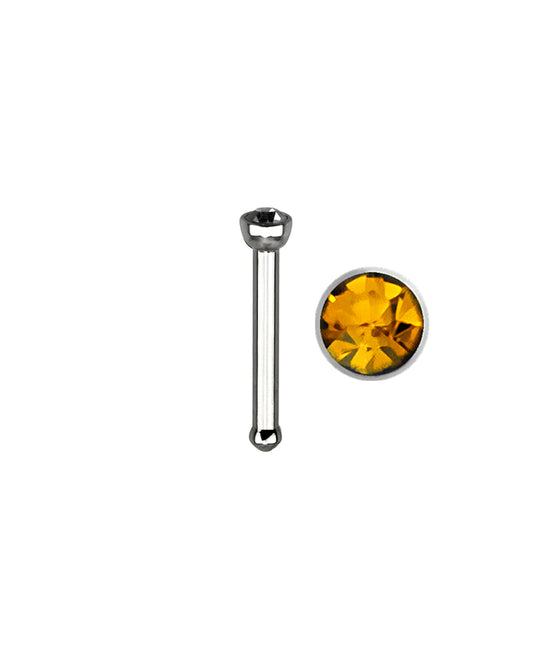 Yellow Gem - 18g - Nose Bone