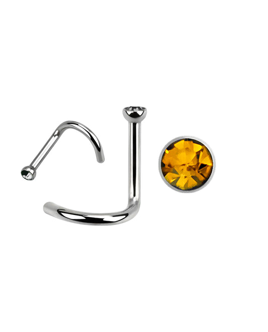 Yellow Gem - 18g - Nose Twist